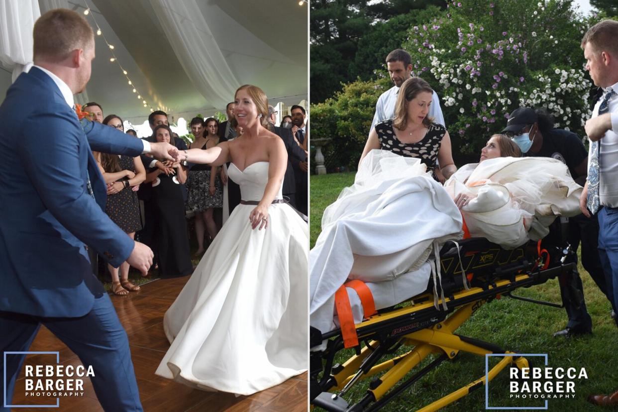 Bride Dislocates Leg During First Dance and Is Wheeled Out of Wedding