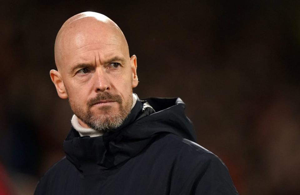 Erik ten Hag has guided Manchester United into the title race (PA)