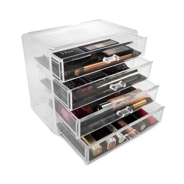 IKEE DESIGN®: Acrylic Makeup Organizer & Jewelry Storage Box