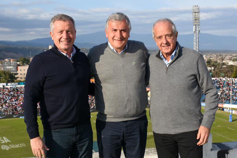 Emilio Monzó, Gerardo Morales y Rodolfo D'onofrio, en Jujuy