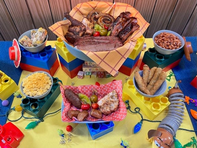 Fried pickle spears, street corn, mac and cheese, and plant-based baked beans are among the sides guests can pick to accompany their main courses.