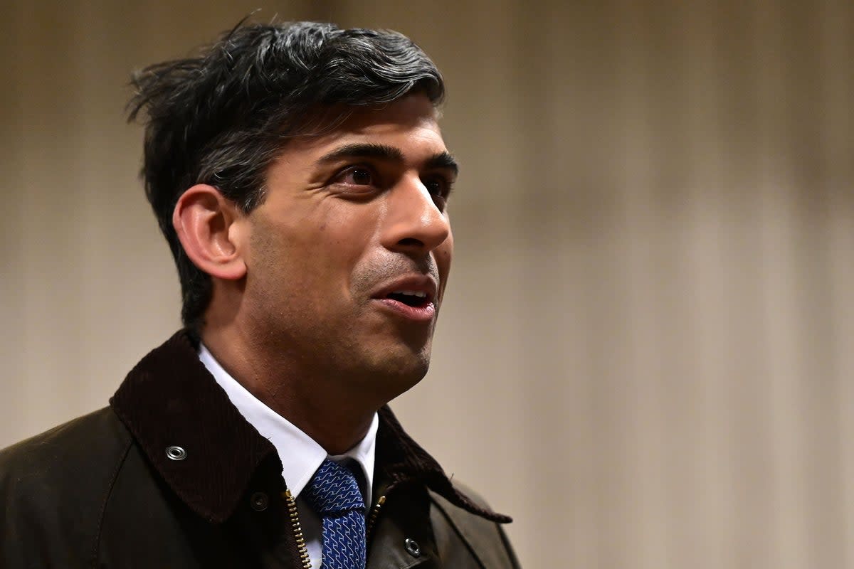 Rishi Sunak will unveil a plan to crack down on antisocial behaviour (PA Wire)