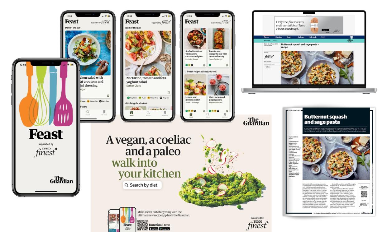 <span>Guardian Feast and Tesco Finest multi-channel partnership</span><span>Photograph: The Guardian</span>