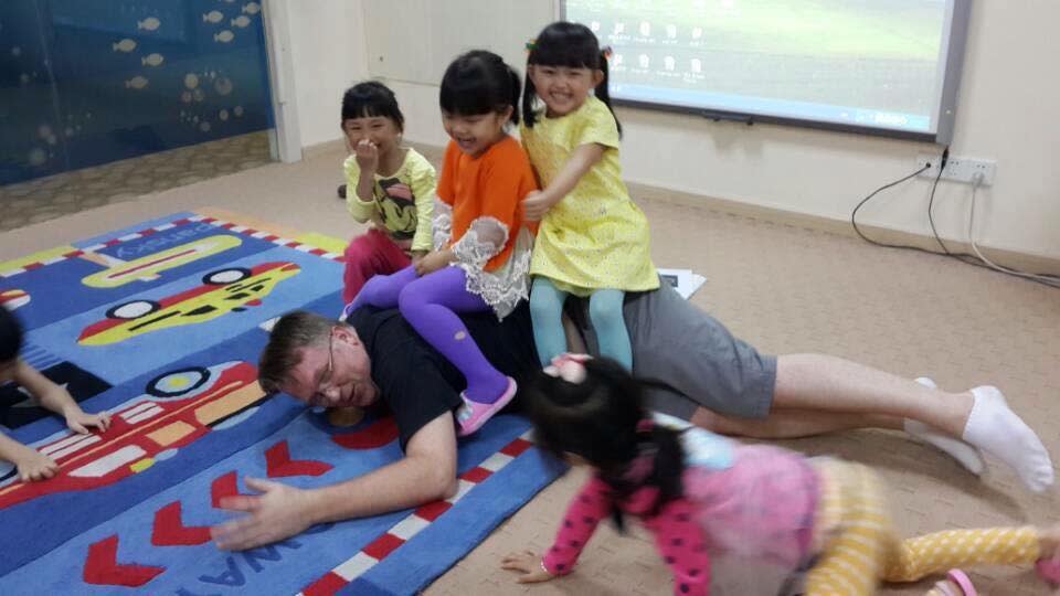 Chad Albright left the United States to take a job teaching children in China.