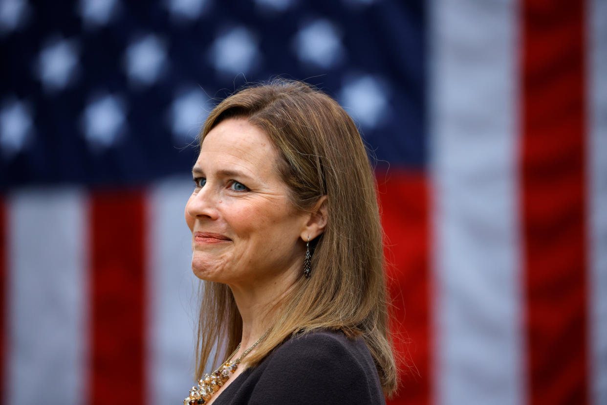 Supreme Court Justice Amy Coney Barrett's father worked for Shell during most of her childhood and well into her adulthood. (Photo: Carlos Barria / Reuters)