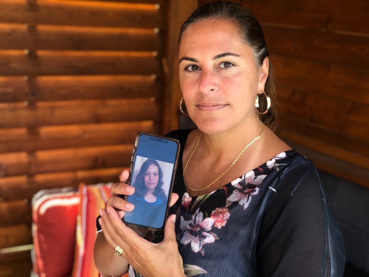 Denise Warriner said she finds herself again in the role of Stephanie's bodyguard, as she was when they were kids — only this time, her sister is no longer here to ask for help. 'I was her protector,' she said. (Chris Glover/CBC - image credit)