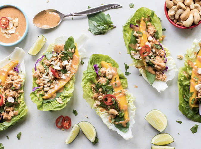 Thai Chicken Lettuce Wraps