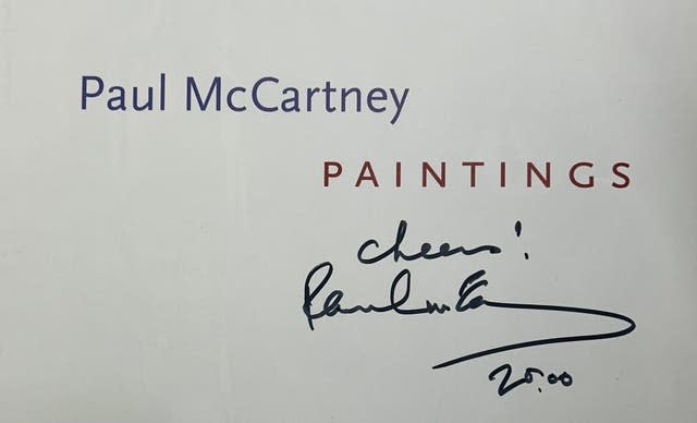 Sir Paul McCartney Oxfam book sale