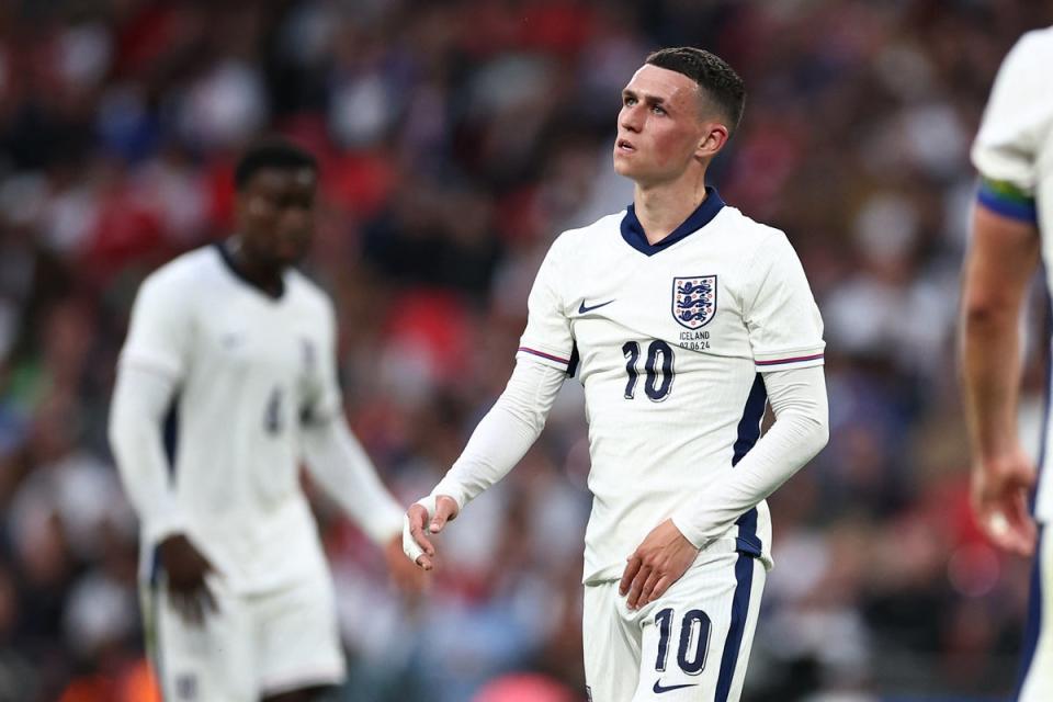 Foden had a quiet opening game at Euro 2024 (AFP via Getty Images)