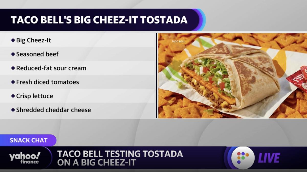 Taco Bell unveils new tostada on giant CheezIt