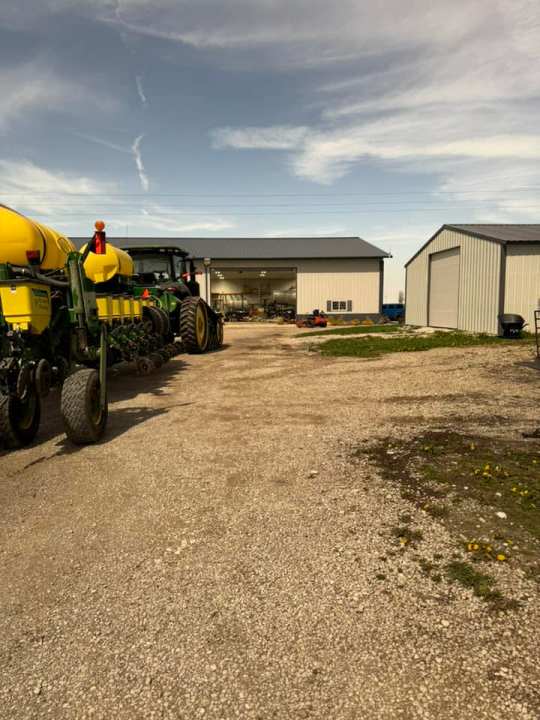 Kelly Jo Moore Easton took the outdoorsy opportunity to prep the farm!