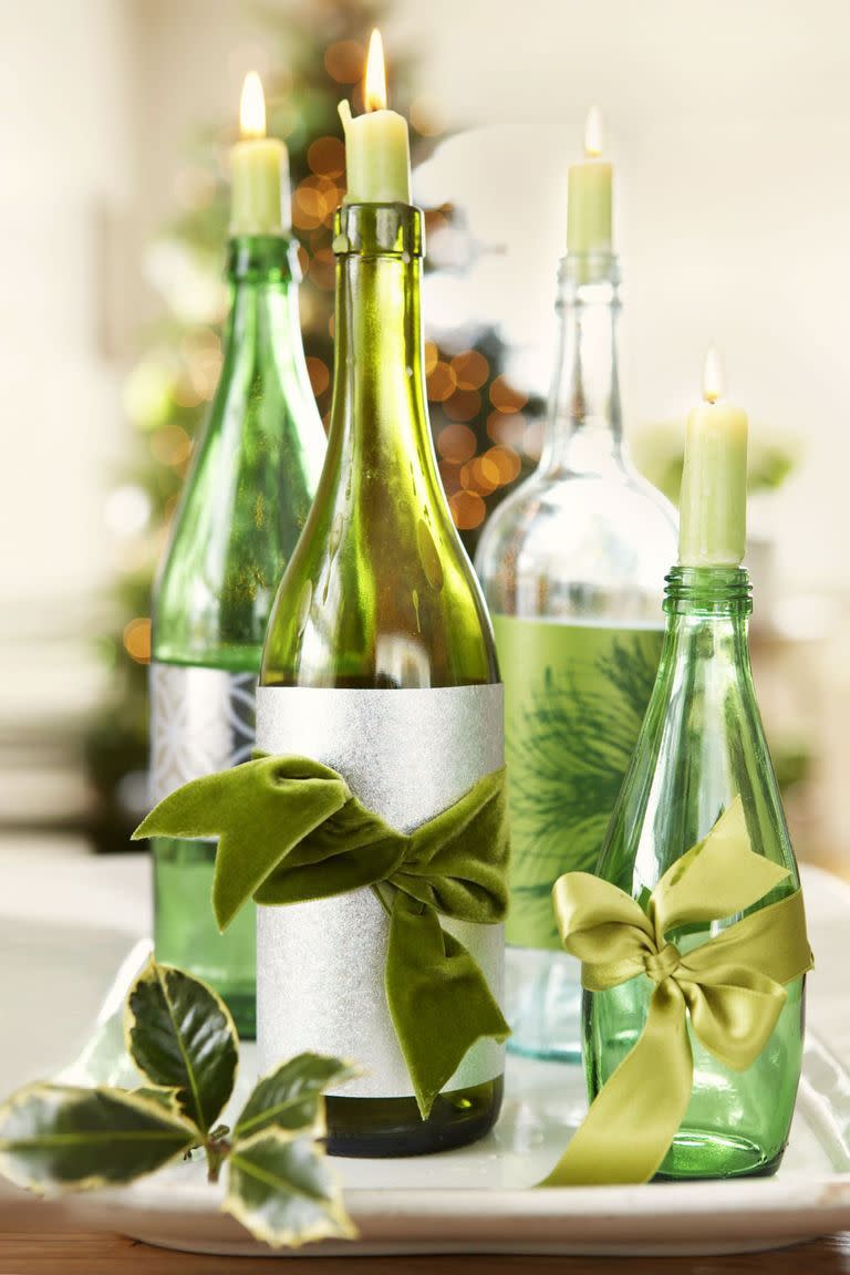 Repurposed Wine Bottles