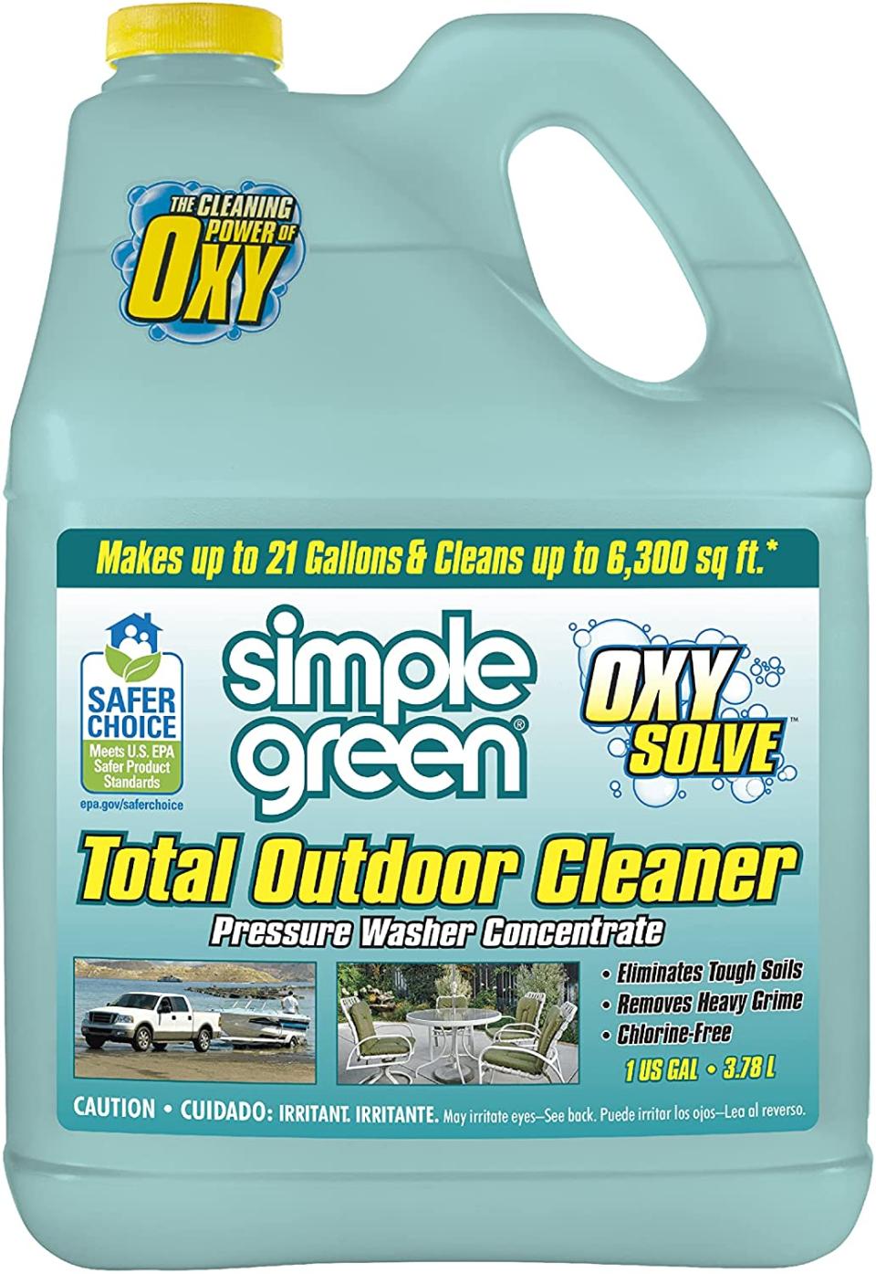 simple green oxy solve total outdoor pressure washer cleaner