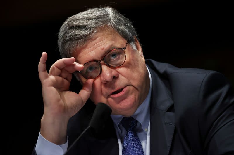 FILE PHOTO: Attorney General Barr Testifies Before House Judiciary Committee, in Washington