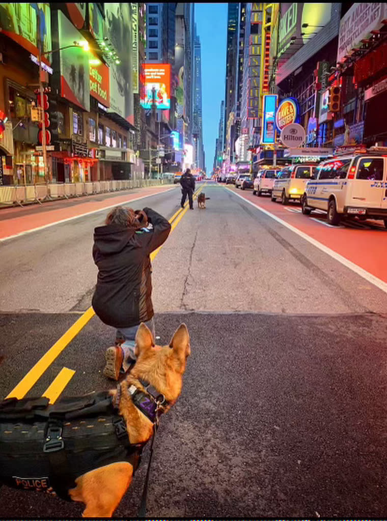 Margaret Foxmoore has taken 300,000 photos of the city’s K9s since 2018. Officer Kaitlin Schamberger