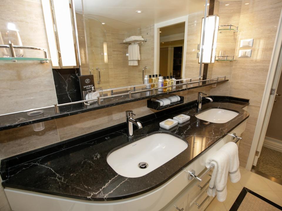 bathroom in Regent Seven Seas Grandeur's concierge suite