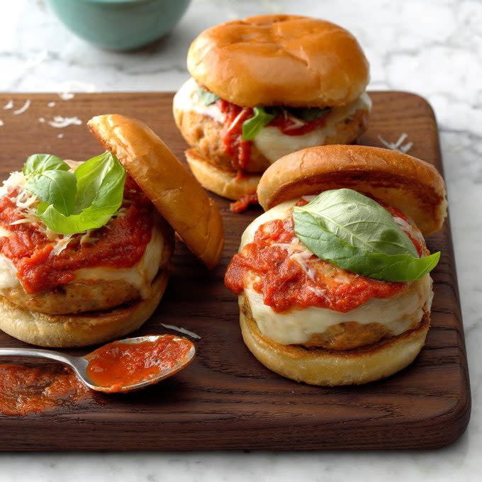 Chicken Parmesan Burgers