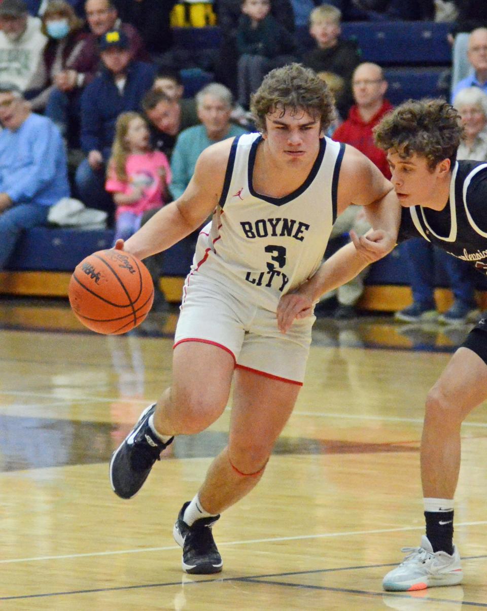 Boyne City guard Ryan Spate helped the Ramblers earn another LMC win Thursday, topping East Jordan on the road.