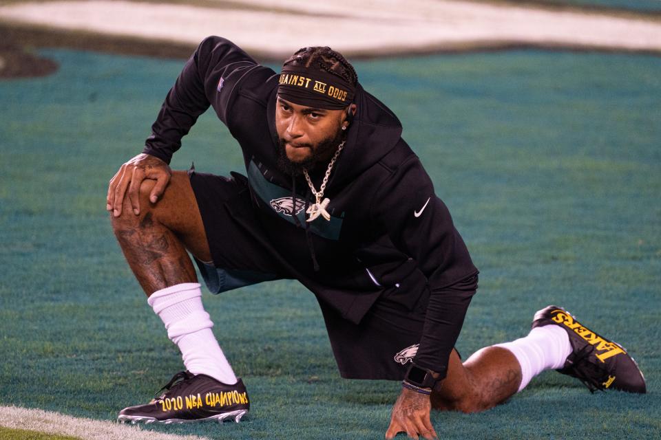 DeSean Jackson engaged in antisemitic tropes while with the Philadelphia Eagles in 2020. He later apologized for those remarks.