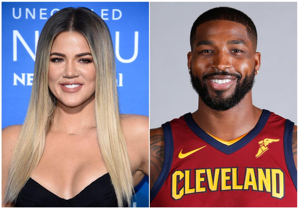 Khloé Kardashian, left, and ex Tristan Thompson welcomed their second child last August.