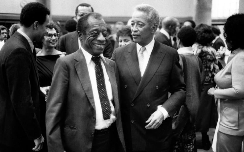 With the writer James Baldwin in 1985 - Adger Cowans/Getty Images
