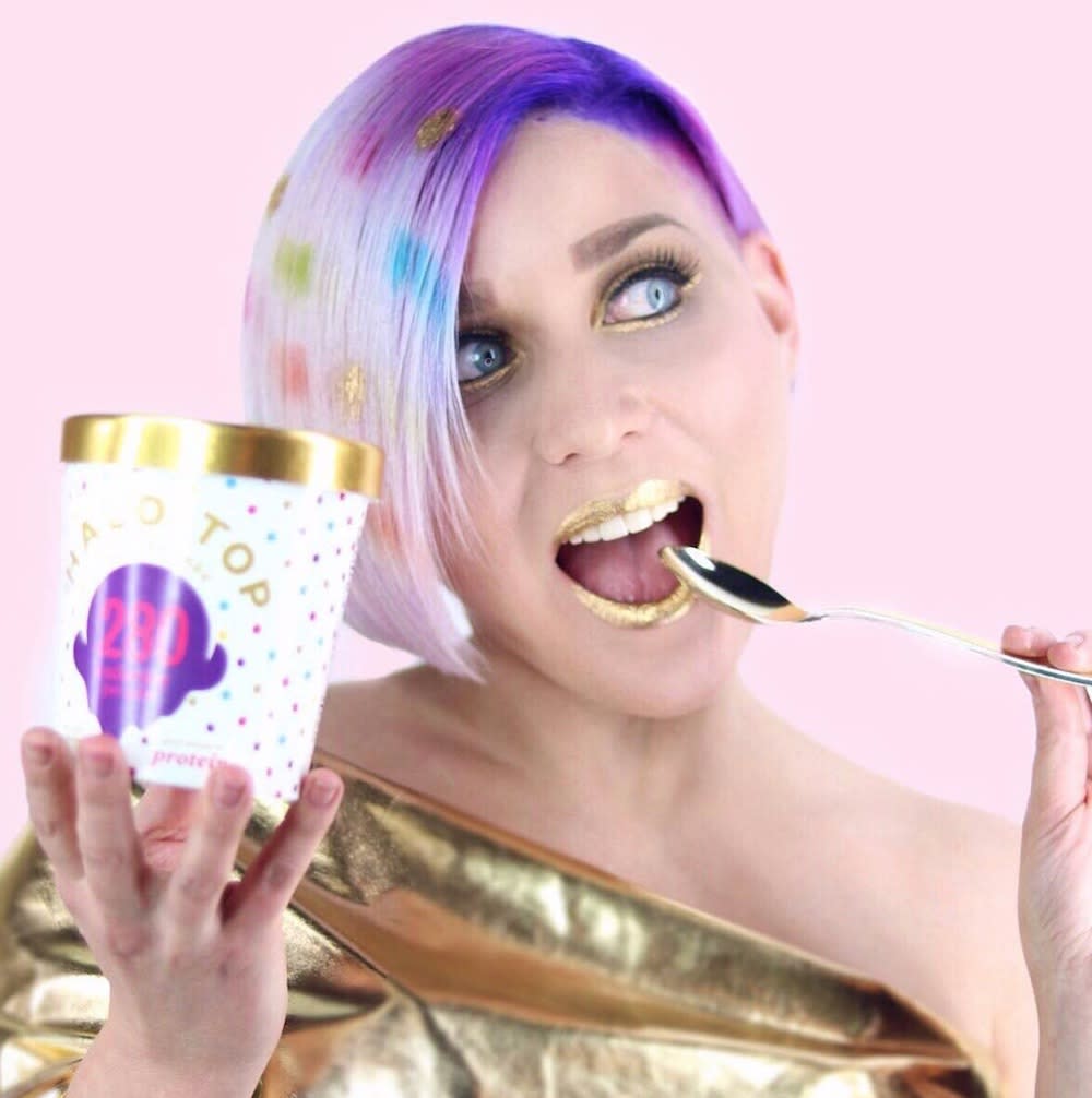 The first food-themed hair trend of 2018 is here, and it’s inspired by Halo Top