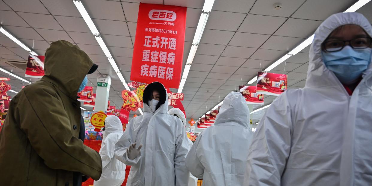 Wuhan pharmacy workers
