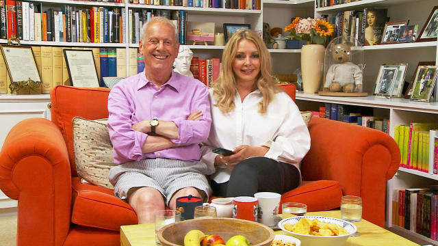 Gyles Brandreth partners up with Carol Vorderman for Celebrity Gogglebox. (Channel 4)