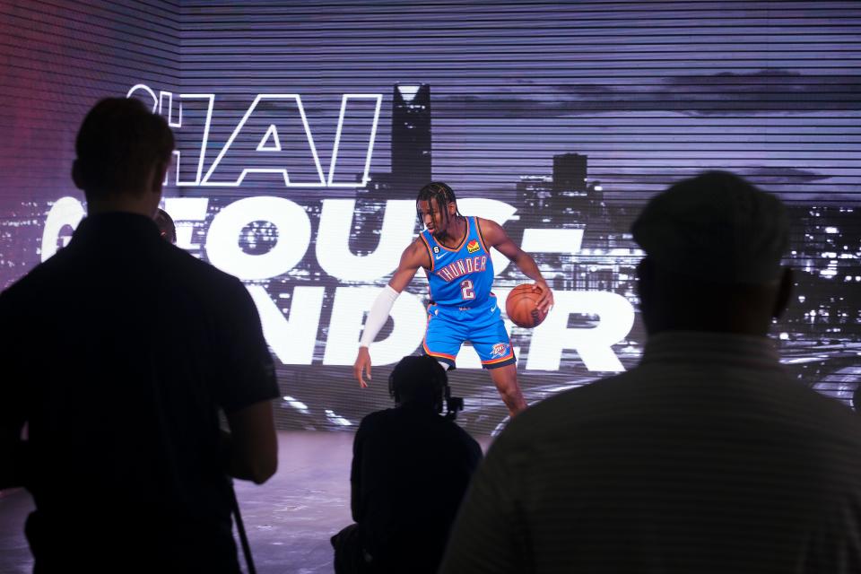 Shai Gilgeous-Alexander. Thunder Media Day. Monday, September 26, 2022