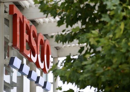 A Tesco supermarket is seen, in west London on September 30, 2008. . REUTERS/Toby Melville/Files