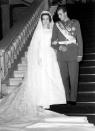 <p>Prince Juan Carlos and Princess Sofia were married in 1962 at the Royal Palace in Athens, Greece. </p>