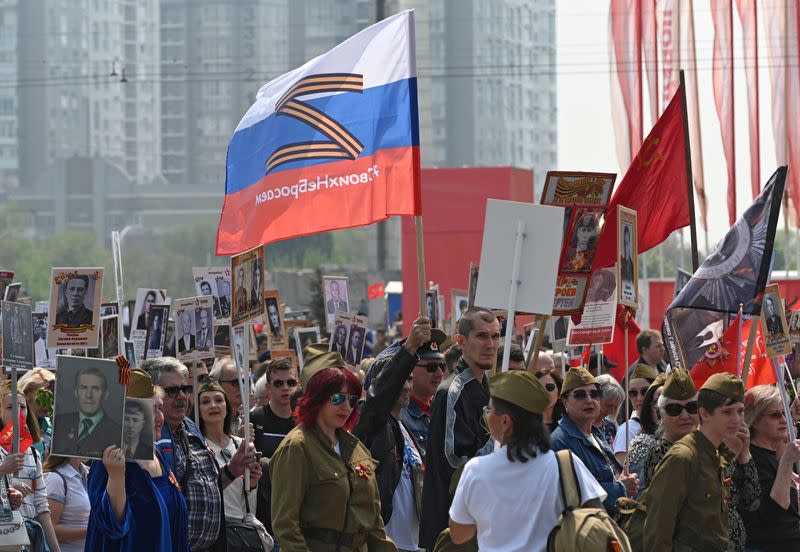 FILE PHOTO: Immortal Regiment march in Rostov-on-Don