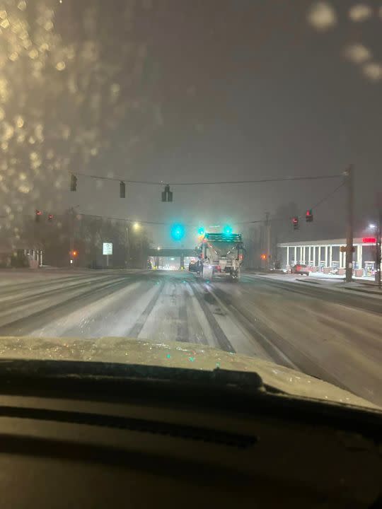 Snowfall in Robertson County (Courtesy: Robertson County Emergency Management)