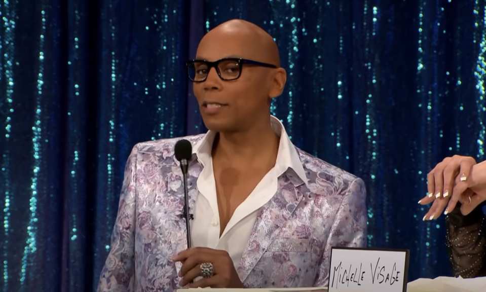 rupaul sitting on the judge panel