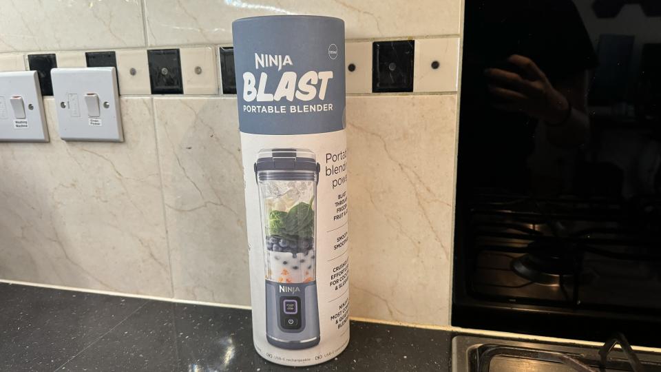 The Ninja Blast on a kitchen counter