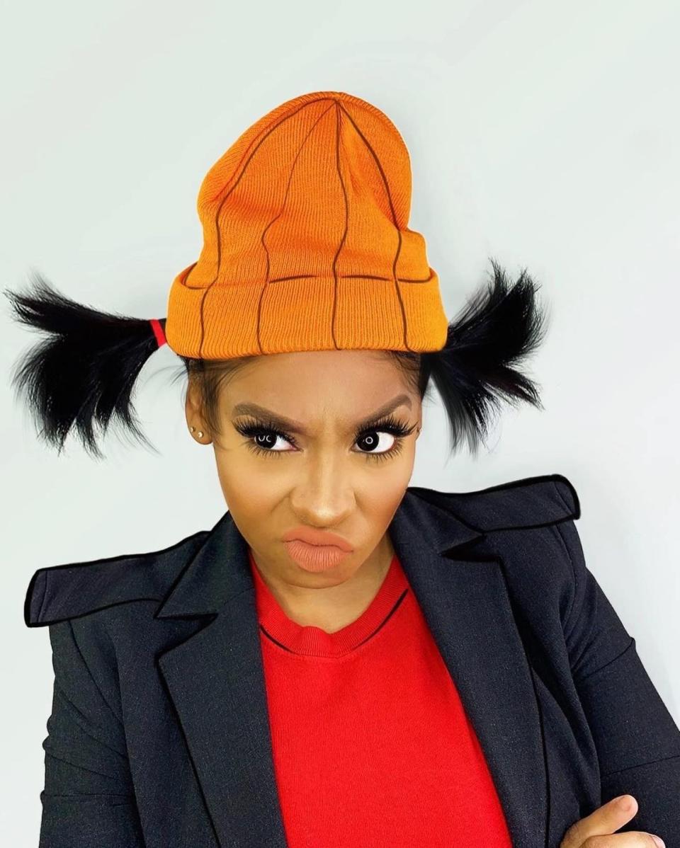 <p>Ashley Spinelli from <em>Recess </em>is an artist, a leader and an all around awesome choice for a Halloween costume. The best part is, you likey have a lot of what it takes to DIY this look at home.</p><p><em><a href="https://www.instagram.com/p/B_GDffxBEkI/" rel="nofollow noopener" target="_blank" data-ylk="slk:See more at Cookie Corp;elm:context_link;itc:0;sec:content-canvas" class="link ">See more at Cookie Corp</a> »</em></p>