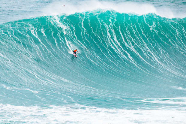 And the women's champion, Maya Gabeira.<p>Photo: WSL/Damien Poullenot</p>