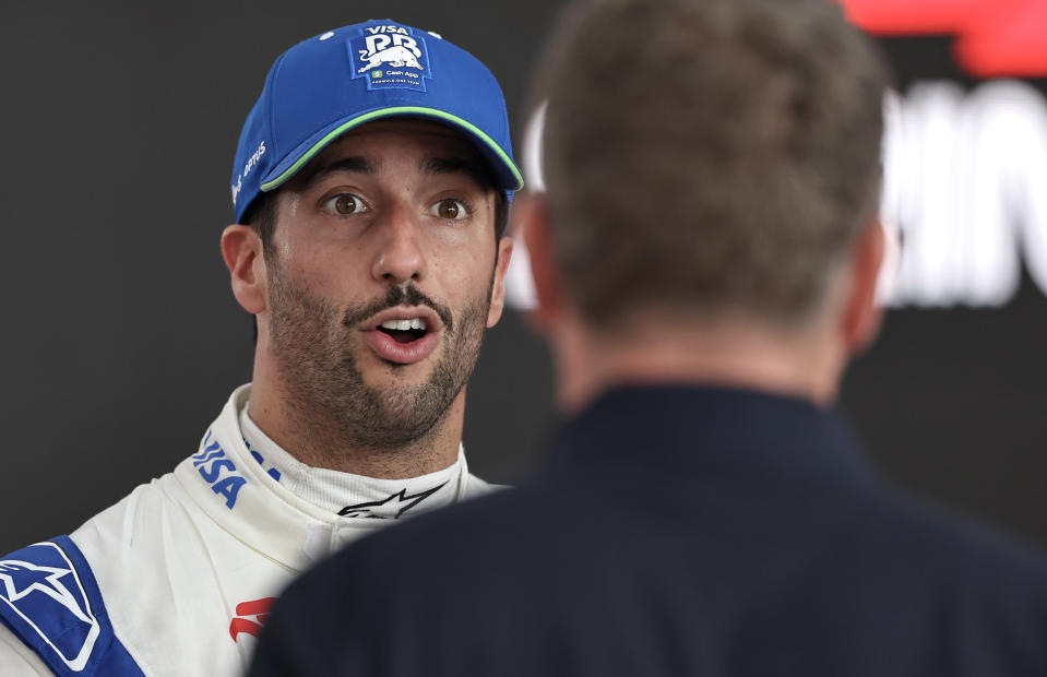 SHANGHAI, CHINA - APRIL 20: Daniel Ricciardo of Australia and Visa Cash App RB Formula One Team during qualifying ahead of the F1 Grand Prix of China at Shanghai International Circuit on April 20, 2024 in Shanghai, China. (Photo by Song Haiyuan/MB Media/Getty Images)