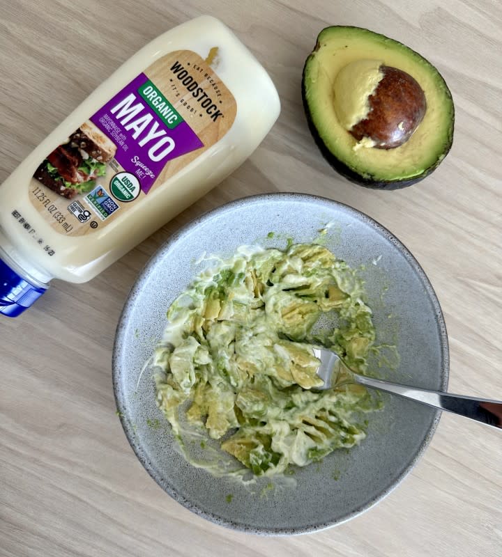 Making avocado mayo<p>Kelli Acciardo</p>