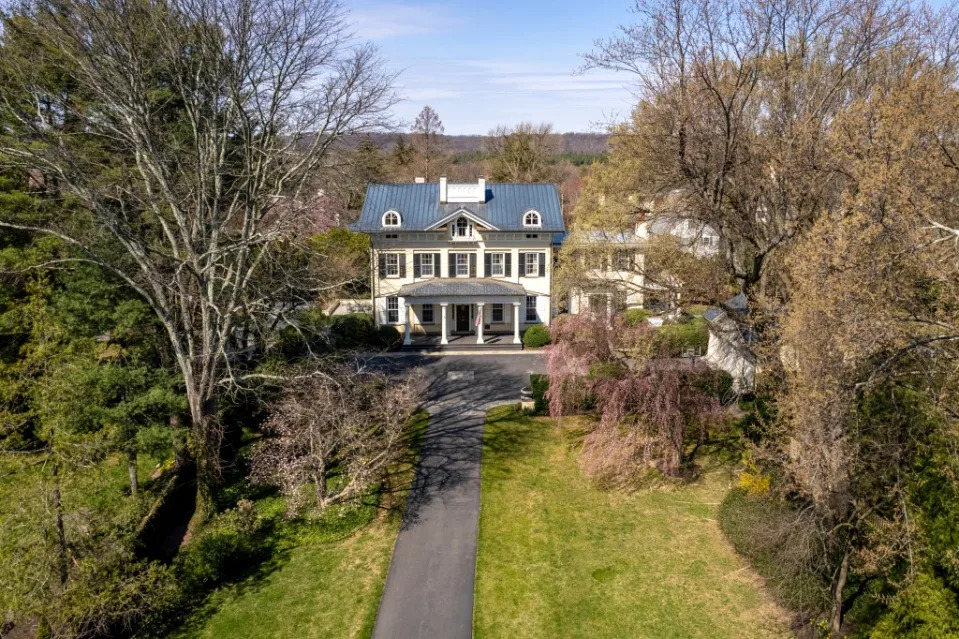 An aerial of the home. Callaway Henderson Sotheby's International Realty