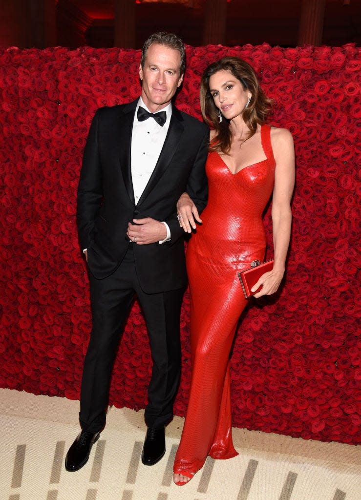 <p>The supermodel married the businessman and former model in 1998. They have two children together, Kaia and Presley - <a href="https://www.elle.com/uk/fashion/celebrity-style/g32572/kaia-gerber-best-runway-looks/" rel="nofollow noopener" target="_blank" data-ylk="slk:both successful models too." class="link ">both successful models too.</a></p>