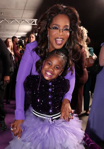 <p>Christopher Polk/Variety via Getty Images</p> Oprah Winfrey and Robyn Melrose McKee