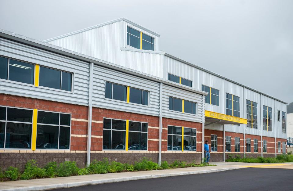 This is the exterior of the new Midland Innovation and Technology Charter School, located on South 12th Street in Midland.
