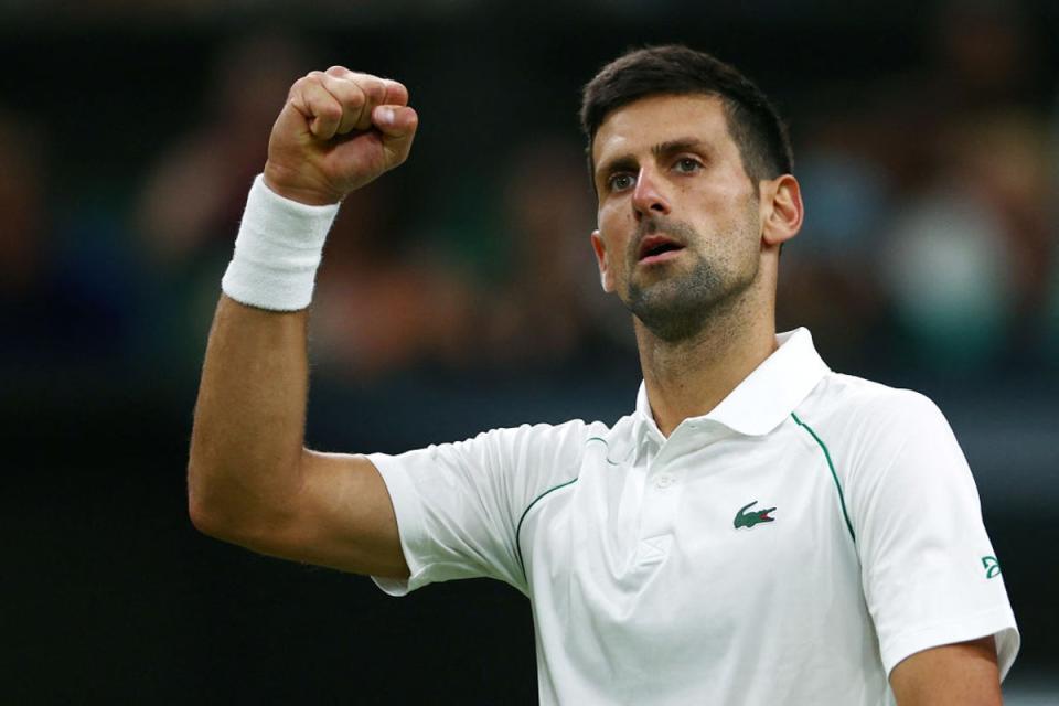 Djokovic had to dig deep to overcome the challenge of Van Rijthoven (AFP via Getty Images)