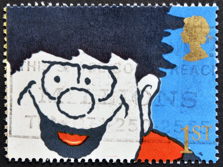 Dennis the Menace on a stamp