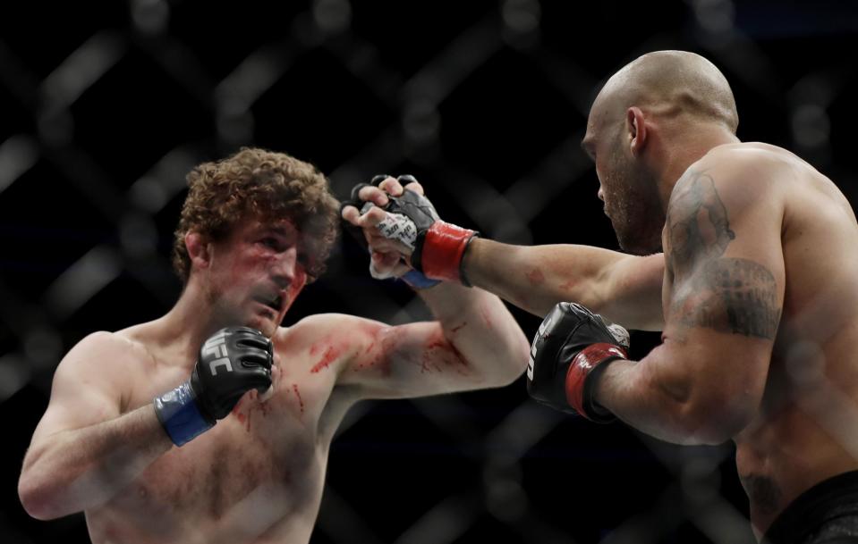 Askren and Lawler went to war at UFC 235. (Getty Images)