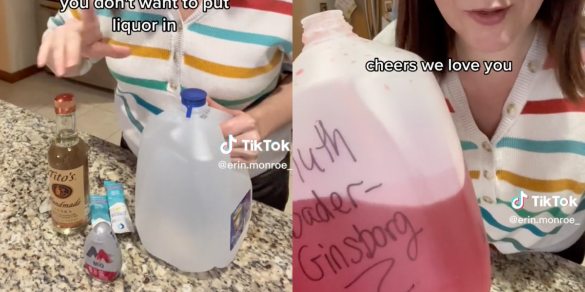 College Kids Are Filling Milk Jugs With Booze So They Actually Drink  Less?