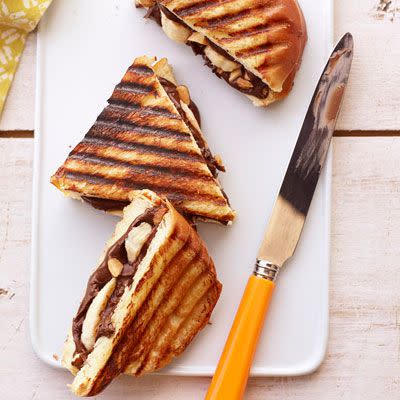 Nutella and Banana on Challah