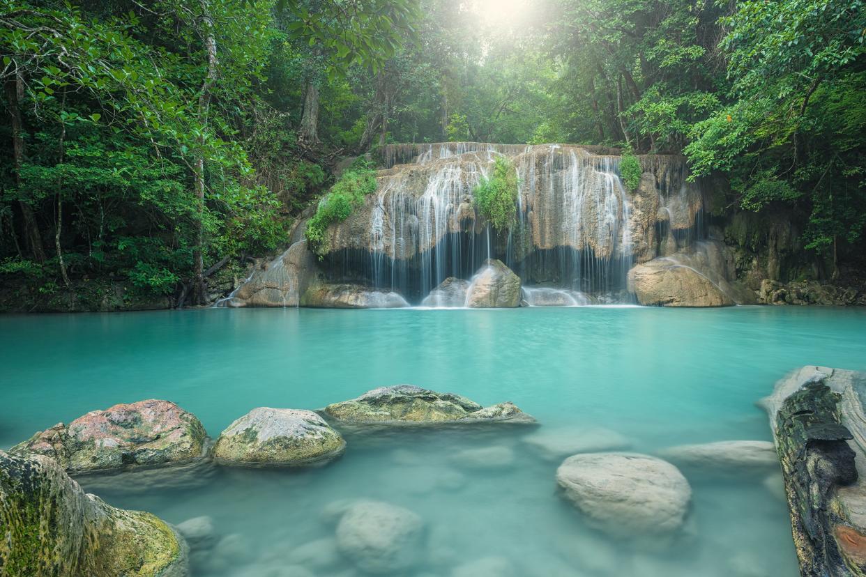 Erawan Falls in Thailand