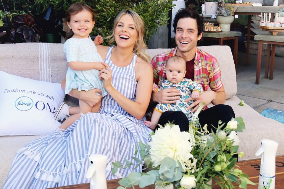 Ali Fedotowsky-Manno and husband Kevin Manno with daughter Molly and son | Rachel Murray/Getty